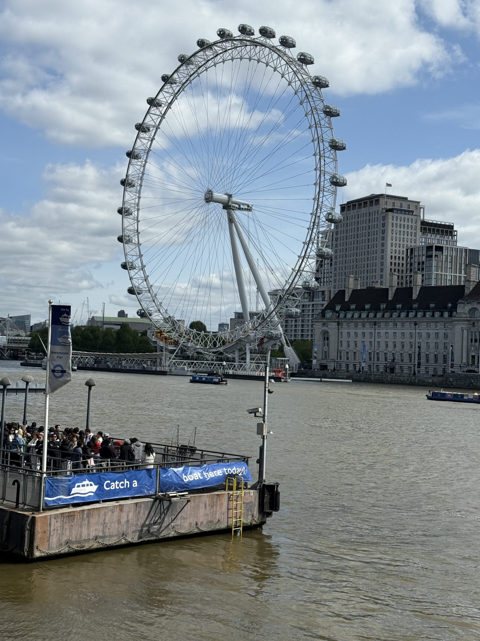 The slow rollercoaster called The Eye in London.